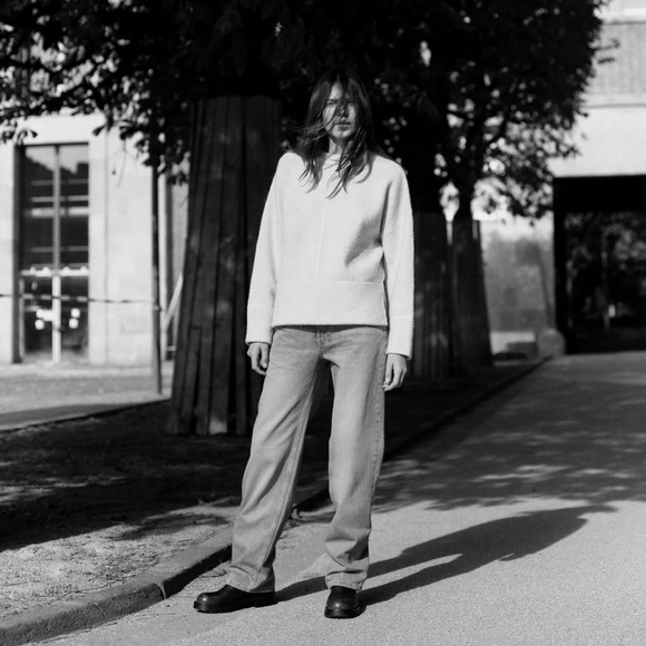 Zara Knit Sweater With Piping - Picture 7 of 14